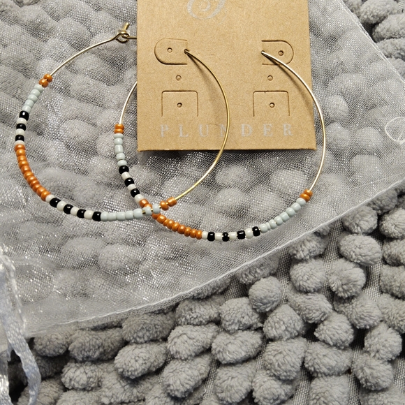 Plunder Jewelry - NWOT Plunder Beaded Hoop Earrings